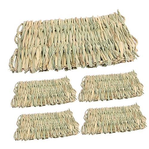 BELLIFFY 5stücke Teiliges Strohmatten Kaninchen Und Kleintiere Woven Bed Mat Für Käfige Kühlmatte Für Haustiere Für Hamster Chinchillas Und Vögel BELLIFFY 5stücke Teiliges Strohmatten Kaninchen Und Kleintiere Woven Bed Mat Für Käfige Kühlmatte Für Haustiere Für Hamster Chinchillas Und Vögel von BELLIFFY