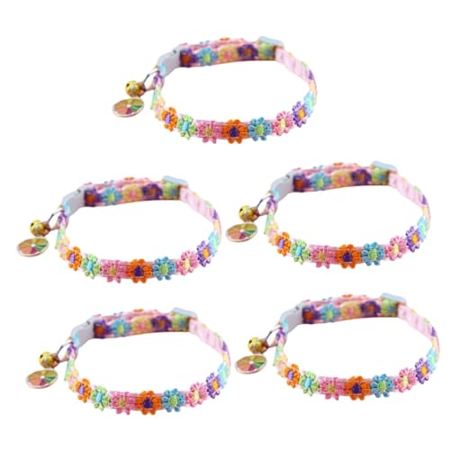 BELLIFFY 5St Halsband Welpen farbige welpenhalsbänder für Haustiere Kätzchenhalsbänder tierische bescherung Hunde Katzenhalsbänder Kätzchen-Kragen Polyester von BELLIFFY