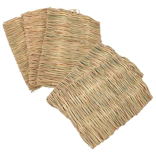 BELLIFFY 5 Stücke Gras Matte Für Hamster Matte Haustier Schlaf Kissen Ratte Pad Natürliche Material Sicher Für Kauen von BELLIFFY