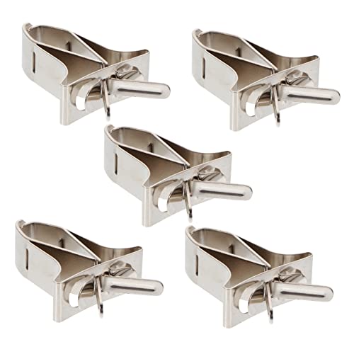 BELLIFFY 5 Stück Vogelkäfig Futterhalter Clips aus Multifunktionale Gemüse und Obstklammer für Papageien Installieren für Tintenfischknochen und Tierfutter von BELLIFFY