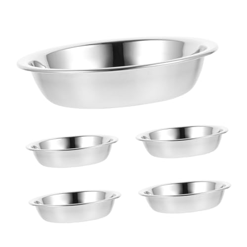 BELLIFFY 5er-Pack Erhöhter Futternapf Aus Edelstahl – Aufbewahrungsbehälter Für Katzenfutter Mit Einfachem Design Und Stabilem Boden BELLIFFY 5er-Pack Erhöhter Futternapf Aus Edelstahl – Aufbewahrungsbehälter Für Katzenfutter Mit Einfachem Design Und Stabilem Boden von BELLIFFY