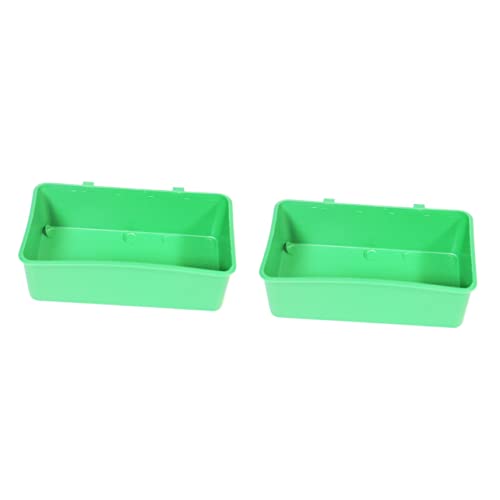 BELLIFFY 3er-Sets Vogelbadewanne Für Papageien Papageienbadebecken Sicherer Duschtopf Für Haustiere Kreatives Badebecken Für Vögel Käfig Vogelbadewanne Grün 2 Stück * 3 von BELLIFFY