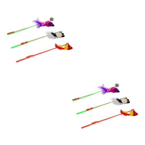 BELLIFFY 6 Stück Interaktives Katzenspielzeug Kätzchen Stäbchenspielzeug Katzenspielstab Katzen Trainingsstab Spielzeug Kätzchenspielzeug Haustier Der Katze Lustige Katze Und BELLIFFY 6 Stück Interaktives Katzenspielzeug Kätzchen Stäbchenspielzeug Katzenspielstab Katzen Trainingsstab Spielzeug Kätzchenspielzeug Haustier Der Katze Lustige Katze Und von BELLIFFY