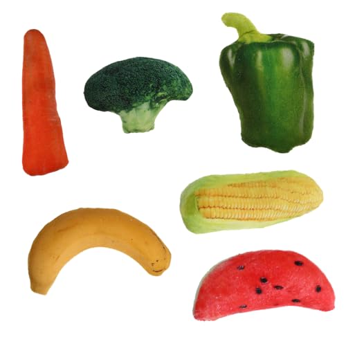 BELLIFFY Kätzchen Spielzeug Karotte Katze Quietschspielzeug 6pcs Gemüse Spielzeug für Katzen Quietsche BELLIFFY Kätzchen Spielzeug Karotte Katze Quietschspielzeug 6pcs Gemüse Spielzeug für Katzen Quietsche von BELLIFFY