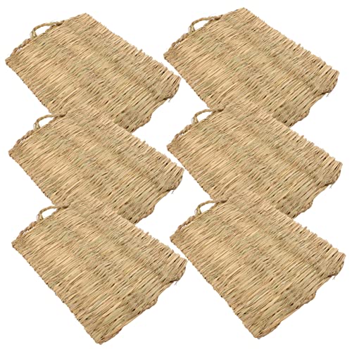 BELLIFFY Bunny Grass Mat 6 Stücke Huhn Nistmatten Hühnerstall Bettwäsche Pads Haustier Schlaf Nest BELLIFFY Bunny Grass Mat 6 Stücke Huhn Nistmatten Hühnerstall Bettwäsche Pads Haustier Schlaf Nest von BELLIFFY