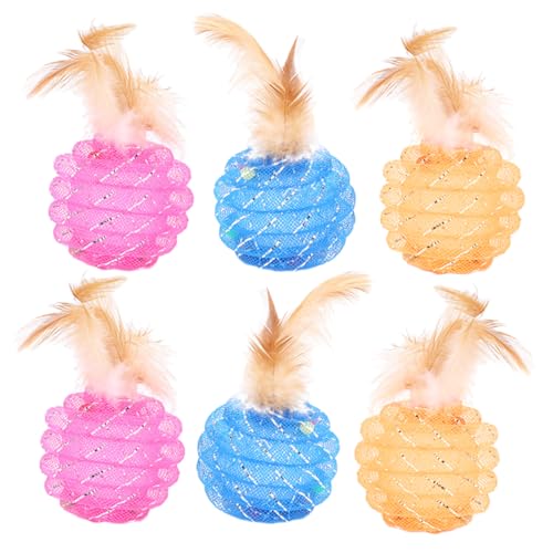 BELLIFFY 6St Ballspielzeug für Katzen Kitten Spielzeug katzenspielzeug katzenminze Katzenball Federball Ananasbällchen Spielzeuge katzenklo Kätzchen Spielzeug Lernspielzeug für Katzen BELLIFFY 6St Ballspielzeug für Katzen Kitten Spielzeug katzenspielzeug katzenminze Katzenball Federball Ananasbällchen Spielzeuge katzenklo Kätzchen Spielzeug Lernspielzeug für Katzen von BELLIFFY