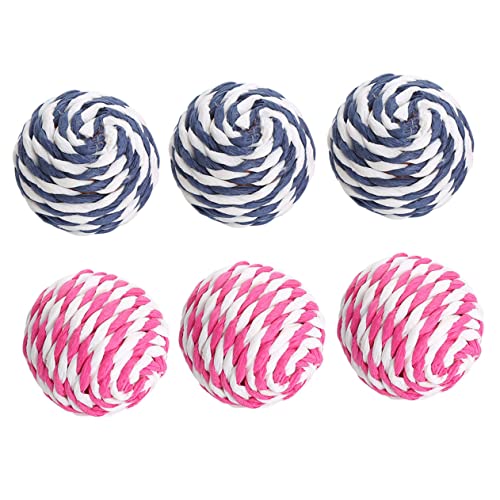BELLIFFY Katzenspielzeug 6 Stück Interaktive Geflochtene Seil Kauen Knoten Bälle für Katzen Zahnpflege und Spielspaß Haustier Spielzeug für Kätzchen und Katzen BELLIFFY Katzenspielzeug 6 Stück Interaktive Geflochtene Seil Kauen Knoten Bälle für Katzen Zahnpflege und Spielspaß Haustier Spielzeug für Kätzchen und Katzen von BELLIFFY