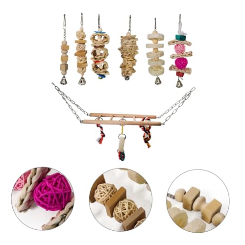 BELLIFFY 7st Papagei Spielzeugset Käfig Puzzle Hund Schwimmt Rattan Ratte Papageien-spinnspielzeug Schmücken Jumbo Pfote Korb Interaktiv Quietschend Hundespielzeug Hölzern BELLIFFY 7st Papagei Spielzeugset Käfig Puzzle Hund Schwimmt Rattan Ratte Papageien-spinnspielzeug Schmücken Jumbo Pfote Korb Interaktiv Quietschend Hundespielzeug Hölzern von BELLIFFY