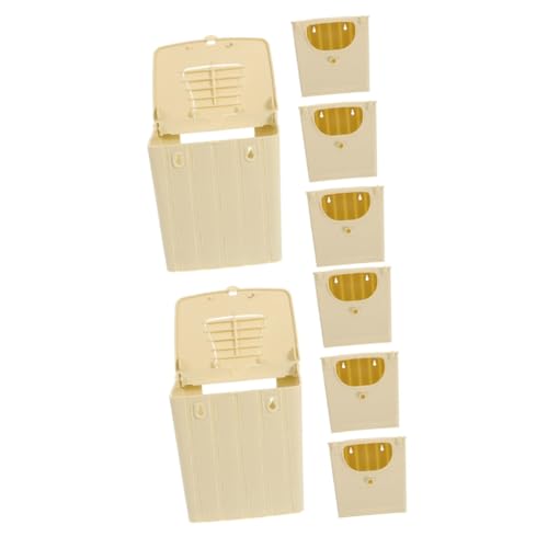 BELLIFFY 2sets Brutkasten Vögel Finken Nistkasten Vogelkäfig Für Sittiche Sicherer Kunststoff Vogel Inkubationskasten 4pcs * 2 von BELLIFFY
