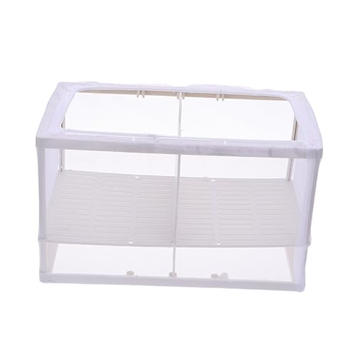BELLIFFY Aquarium Aufzuchtnetz mit Trennwand und Saugnäpfen Polyesternetz Fischzucht Inkubator Schutz für Jungfische durch Sichere Abtrennung im Fischbecken Zufällige Farbe von BELLIFFY