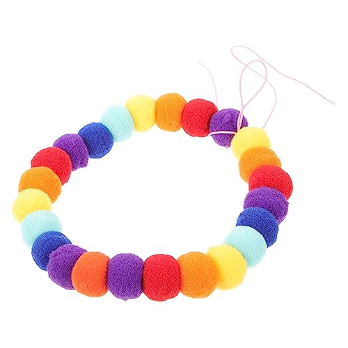BELLIFFY Bunter Verstellbarer Katzen Und Hundehalsband Für Partys Mit Weichen Pompons Für Einen Stilvollen Look BELLIFFY Bunter Verstellbarer Katzen Und Hundehalsband Für Partys Mit Weichen Pompons Für Einen Stilvollen Look von BELLIFFY