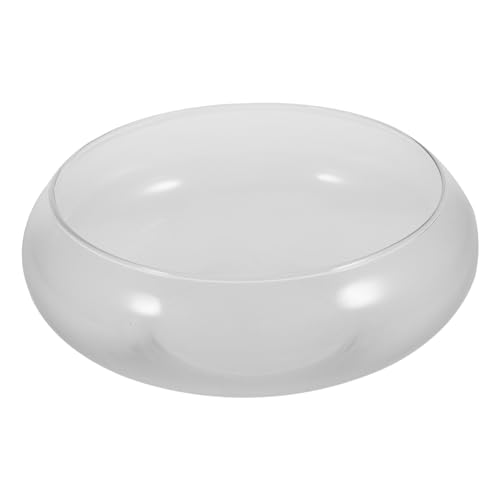 BELLIFFY Transparentes Glas-Aquarium Kleines Aquarium Für Schreibtisch Rundes Aquarium Für Zuhause Hydrokultur-blumentopf Aus Strapazierfähigem Glas von BELLIFFY