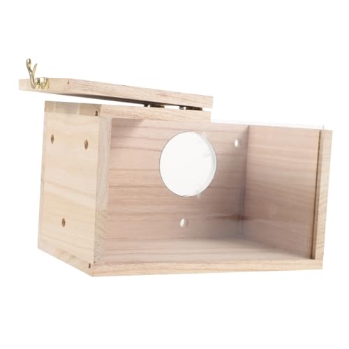 BELLIFFY Sittich-nistkasten Vogelhaus Holz-Vogel-nistkasten Für Nymphensittiche Vogel-lebensraum-Box Vogel-brutkasten Outdoor- von BELLIFFY