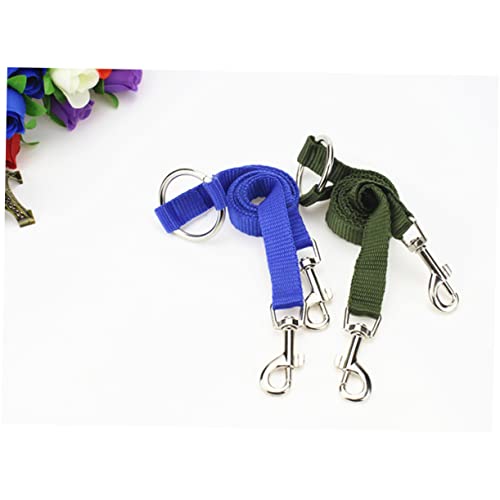 BELLIFFY Doppelleine Für Hunde Aus Nylon Robust Und Langlebig Geeignet Für Kleine Haustiere Mit Zwei Clips Für Einfaches Anbringen Militärisches Grün Für Und Kontrolle Von Zwei Hunden von BELLIFFY