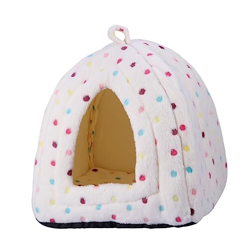 BELLIFFY Haustierbedarf Hundehütte Warmes Bettnest Für Und Mittelgroße Katzen Vier-Jahreszeiten-Zelt Beige BELLIFFY Haustierbedarf Hundehütte Warmes Bettnest Für Und Mittelgroße Katzen Vier-Jahreszeiten-Zelt Beige von BELLIFFY