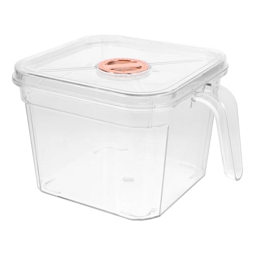 BELLIFFY Unzerbrechliches Fischglas Mit Deckel Und Griff Für Betta Und Goldfische Transparentes Quadratisches Aquarium Für Schreibtisch Und Dekoration Aus Gefertigt von BELLIFFY