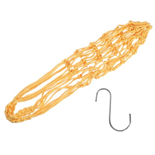 BELLIFFY Futternetz für Papagei Huhn Hängender Futterbeutel Futterspielzeug aus Strapazierfähigem Mesh Leicht Tragbar für Heim und Bauernhof in Gelb mit Praktischem Haken BELLIFFY Futternetz für Papagei Huhn Hängender Futterbeutel Futterspielzeug aus Strapazierfähigem Mesh Leicht Tragbar für Heim und Bauernhof in Gelb mit Praktischem Haken von BELLIFFY