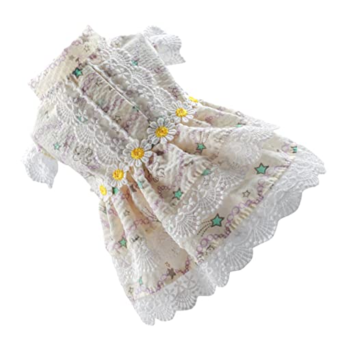BELLIFFY Hundekleid mit Blumenmuster modisches Haustier-Welpenkleid/mittelgroße Hundekleidung Hundekleid für Mädchen Hundekleider entzückendes attraktives Haustierkostüm BELLIFFY Hundekleid mit Blumenmuster modisches Haustier-Welpenkleid/mittelgroße Hundekleidung Hundekleid für Mädchen Hundekleider entzückendes attraktives Haustierkostüm von BELLIFFY