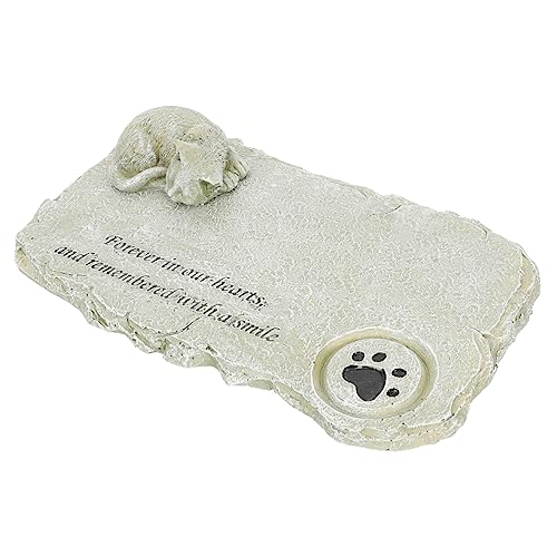 BELLIFFY Gedenkgrabstein-Ornamente Für Katzen Haustier-gedenkstein Aus Harz Dekoratives Tier-gedenkgeschenk Für Garten Und Zuhause von BELLIFFY