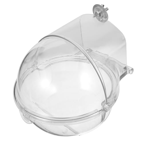 BELLIFFY Hängendes Vogelbad aus Geruchslosem Kunststoff Parrot Bathing Tub für Wellensittiche und Kleine Vögel Badebox für Käfig mit Sand Wasserfunktion Geeignet für Garten und Balkon von BELLIFFY