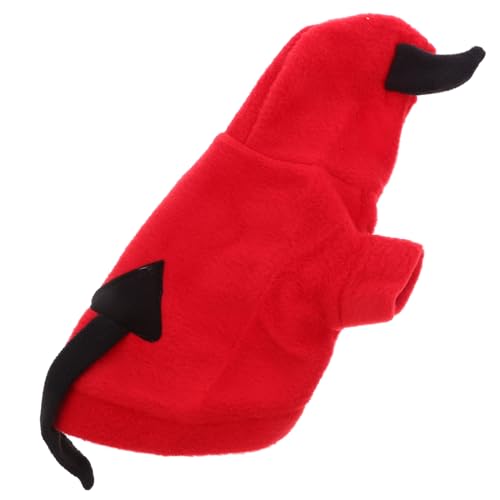 BELLIFFY Halloween Hundekostüm Teufelsform Haustier Kleidung für Kleine Hunde Bequemes Material Einfach Anzuziehen Langlebiges Party Outfit für Halloween und Festtage BELLIFFY Halloween Hundekostüm Teufelsform Haustier Kleidung für Kleine Hunde Bequemes Material Einfach Anzuziehen Langlebiges Party Outfit für Halloween und Festtage von BELLIFFY