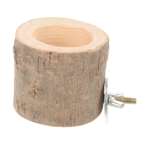 BELLIFFY Hamster Futter Schale aus Holz Kippsicher und Langlebig Kompakte Waschbar Geeignet für Kleine Haustiere Wie Hamster Meerschweinchen Eichhörnchen für Käfige und Volieren von BELLIFFY