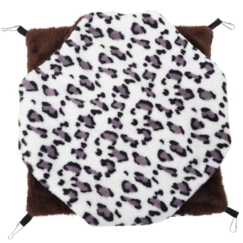 BELLIFFY Warmes Meerschweinchenbett Chinchilla Hängematte Fusseltier Accessoire Hängendes Hamsterversteck Zartes Käfigbett von BELLIFFY
