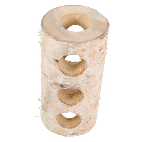 BELLIFFY Hamstertunnel Aus Holz Versteck Für Kleintiere Spielzeug Für Hamster Röhre Zum Krabbeln Geeignet Für Käfig von BELLIFFY