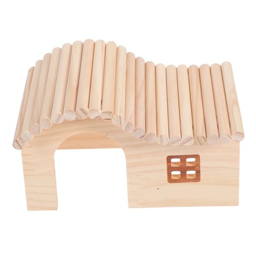 BELLIFFY Hamsterhaus aus Natürlichem Holz Sicheres Versteck für Kleine Hamster und Igel Fördert Erkundung Pflegeleichtes Dekoratives Häuschen für Artgerechte Tierhaltung BELLIFFY Hamsterhaus aus Natürlichem Holz Sicheres Versteck für Kleine Hamster und Igel Fördert Erkundung Pflegeleichtes Dekoratives Häuschen für Artgerechte Tierhaltung von BELLIFFY