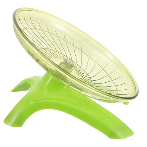 BELLIFFY Hamsterrad mit Stand Leises Laufrad für Hamster Rennmäuse Chinchillas und Kleintiere Geräuscharm Stressreduzierend Geeignet für Käfige und Haustiersport Grün von BELLIFFY