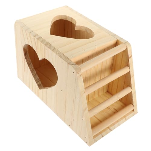BELLIFFY Doppelter Heu-futterständer Aus Holz für Meerschweinchen Sicher Kratzfest von BELLIFFY