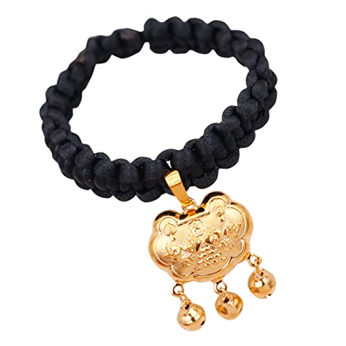 BELLIFFY Haustier Halskette Kleine Hundehalskette Sicherheitshalsband Für Katzen Haustierhalsband Mit Goldenem Verschluss Kleines Welpenhalsband Geburtstagshalsband Für Hunde Messing Black BELLIFFY Haustier Halskette Kleine Hundehalskette Sicherheitshalsband Für Katzen Haustierhalsband Mit Goldenem Verschluss Kleines Welpenhalsband Geburtstagshalsband Für Hunde Messing Black von BELLIFFY