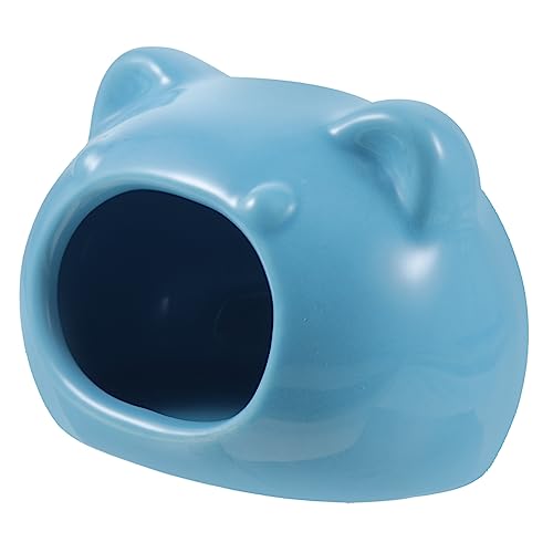 BELLIFFY Haustier Hamster Froschnest Kühlhaus Für Kleine Haustiere Chinchilla- Hamsterhaus Einstreu Für Hamster Lebewesen Badehaus Sommerhamsterversteck Mini- Keramik Sky-Blue BELLIFFY Haustier Hamster Froschnest Kühlhaus Für Kleine Haustiere Chinchilla- Hamsterhaus Einstreu Für Hamster Lebewesen Badehaus Sommerhamsterversteck Mini- Keramik Sky-Blue von BELLIFFY