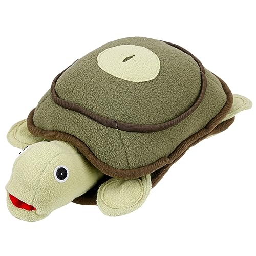 BELLIFFY Haustier Spielzeug Grabbing Sniffing Schildkröte Weichem Plüsch Hund Welpen Zubehör Olivgrün BELLIFFY Haustier Spielzeug Grabbing Sniffing Schildkröte Weichem Plüsch Hund Welpen Zubehör Olivgrün von BELLIFFY