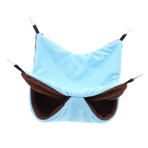 BELLIFFY Käfighängematte Für Kleine Tiere Doppelschichtige Weiche Und Warme Hängematte Für Hamster Zwerghamster Ratten Und Andere Kleintiere Blau Rückzugsort Und Schlafen BELLIFFY Käfighängematte Für Kleine Tiere Doppelschichtige Weiche Und Warme Hängematte Für Hamster Zwerghamster Ratten Und Andere Kleintiere Blau Rückzugsort Und Schlafen von BELLIFFY