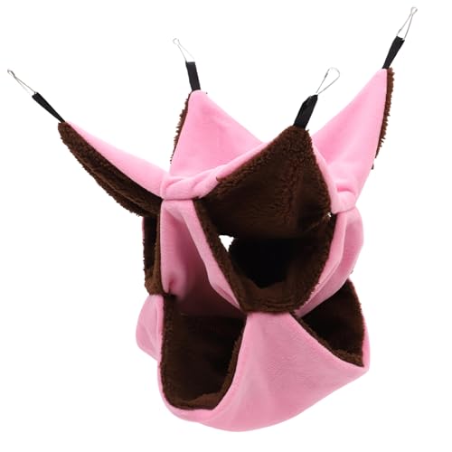 BELLIFFY Meerschweinchenbett gemütliches warmes Nestbett für Meerschweinchen 3-lagige Flauschige Hängematte Rosa BELLIFFY Meerschweinchenbett gemütliches warmes Nestbett für Meerschweinchen 3-lagige Flauschige Hängematte Rosa von BELLIFFY