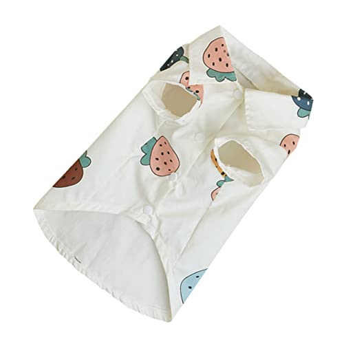 BELLIFFY Haustierkleidung Erdbeer-Shirt für Katzen und Hunde weiches Material atmungsaktiv modisches Outfit BELLIFFY Haustierkleidung Erdbeer-Shirt für Katzen und Hunde weiches Material atmungsaktiv modisches Outfit von BELLIFFY