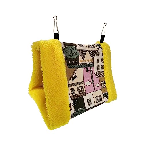 BELLIFFY Parrot Hanging Hammock Wärmendes Dreiecksnest Für Vögel Große Stilvolles Design Für Kanarienvögel Papageien Und Andere Kleine Haustiere von BELLIFFY