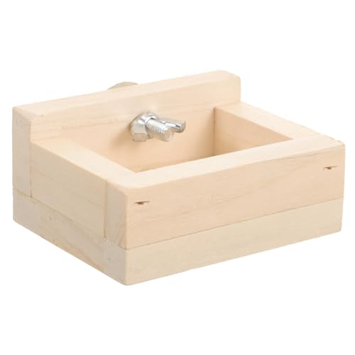 BELLIFFY Holz-futternapf Für Hamster Meerschweinchen Und Kleintierfutter Robust Und Leicht Zu Reinigen BELLIFFY Holz-futternapf Für Hamster Meerschweinchen Und Kleintierfutter Robust Und Leicht Zu Reinigen von BELLIFFY