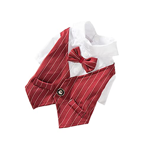 BELLIFFY Haustieranzug Kleid Kleidung für Hunde und Katzen Party-Hundekleid Haustieranzug Kostüm modisches Gentleman-Anzug-Muster langlebiges Material leicht zu reinigen BELLIFFY Haustieranzug Kleid Kleidung für Hunde und Katzen Party-Hundekleid Haustieranzug Kostüm modisches Gentleman-Anzug-Muster langlebiges Material leicht zu reinigen von BELLIFFY