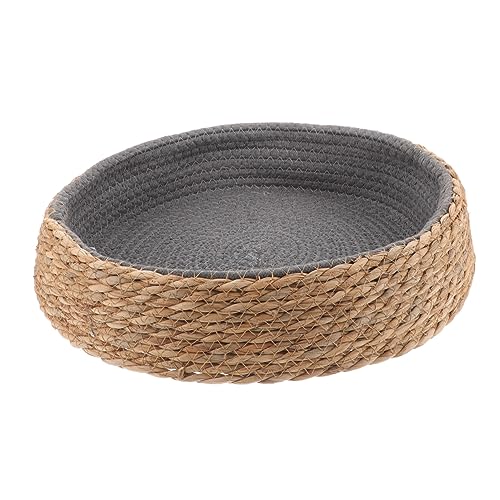 BELLIFFY Korb Hundebett Nest Pad Hund Schlafbett Rattan Gewebt Katzenbett Mittlerer Größe Haustierbedarf BELLIFFY Korb Hundebett Nest Pad Hund Schlafbett Rattan Gewebt Katzenbett Mittlerer Größe Haustierbedarf von BELLIFFY