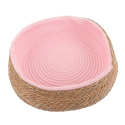 BELLIFFY Elegantes Haustiernest Haustierkissen Katzen-/Hundebett runde gewebte Matte langlebig leicht für den Innenbereich BELLIFFY Elegantes Haustiernest Haustierkissen Katzen-/Hundebett runde gewebte Matte langlebig leicht für den Innenbereich von BELLIFFY