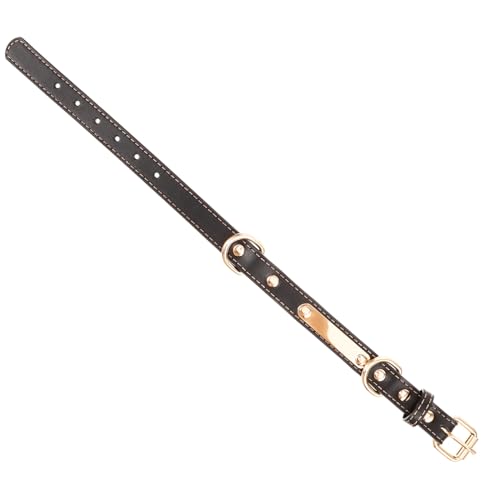 BELLIFFY Elegantes Dekoratives Hundehalsband Hautfreundliches Pu-haustierhalsband Verstellbare Größe und Blanko-hundemarke BELLIFFY Elegantes Dekoratives Hundehalsband Hautfreundliches Pu-haustierhalsband Verstellbare Größe und Blanko-hundemarke von BELLIFFY