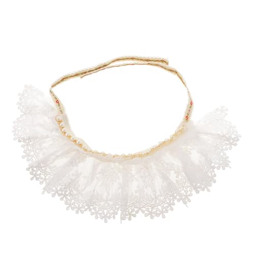 BELLIFFY Haustierhalsband Katzen-Spitzenkrawatte Hundehalsbänder für Welpen kleines Welpenhalsband katzenzubehöhr Katzen zubehör Perlenkette Haustier Katze Spitze Halskette Katzenschal Weiß BELLIFFY Haustierhalsband Katzen-Spitzenkrawatte Hundehalsbänder für Welpen kleines Welpenhalsband katzenzubehöhr Katzen zubehör Perlenkette Haustier Katze Spitze Halskette Katzenschal Weiß von BELLIFFY