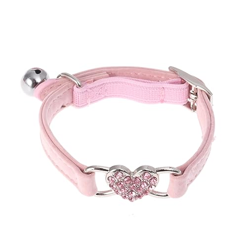 BELLIFFY Modisches Hunde- Und Katzenhalsband Mit Herzmuster Und Strasssteinen Verstellbar Bequem Für Längeres Tragen (leicht) BELLIFFY Modisches Hunde- Und Katzenhalsband Mit Herzmuster Und Strasssteinen Verstellbar Bequem Für Längeres Tragen (leicht) von BELLIFFY