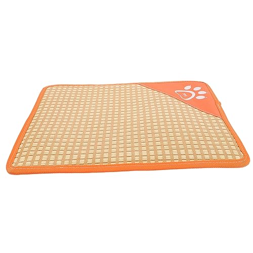 BELLIFFY Kühlmatte Für Hunde Selbstkühlend Atmungsaktiv Haustiermatte Aus Schwamm Und Stroh Für Sommer Reisen Für Tierfreunde von BELLIFFY