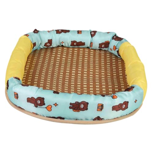 BELLIFFY Haustiermattennest Katzensommerbett Hundekühlnest Sommerhaustierbett Atmungsaktives Hundekühlbett Kühlendes Hundenest Dekorative Schlafmatte Sommer Hundeschlafmatte BELLIFFY Haustiermattennest Katzensommerbett Hundekühlnest Sommerhaustierbett Atmungsaktives Hundekühlbett Kühlendes Hundenest Dekorative Schlafmatte Sommer Hundeschlafmatte von BELLIFFY
