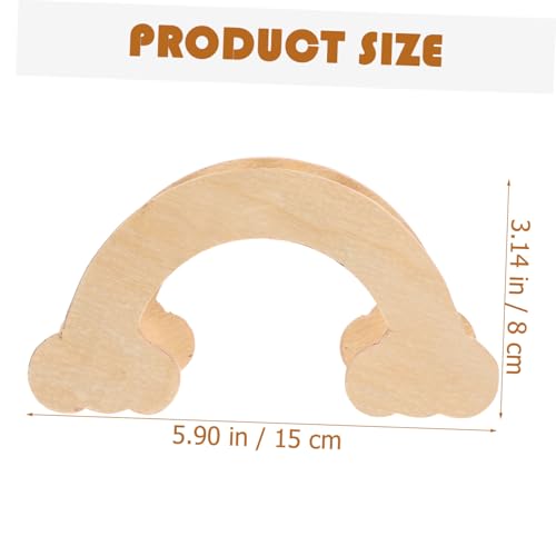 BELLIFFY Holzleiter für Hamster und Meerschweinchen Mehrfarbige Dekorative Kletterleiter für Kleintierkäfig Sicherer Rückzugsort und Kauspielzeug Einfach zu Montieren Langlebig und von BELLIFFY