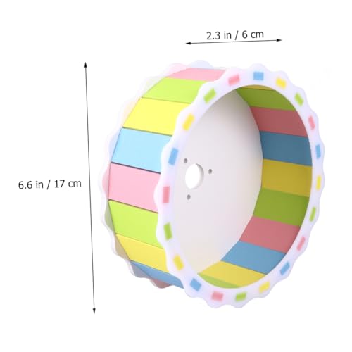 BELLIFFY Leises Laufrad für Hamster Haustierspielzeug aus Holz 17 cm Durchmesser bunt sicher bequem für Kleintiere BELLIFFY Leises Laufrad für Hamster Haustierspielzeug aus Holz 17 cm Durchmesser bunt sicher bequem für Kleintiere von BELLIFFY