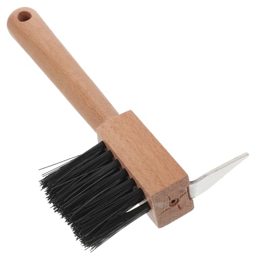 BELLIFFY Hufpflegewerkzeug mit Holzgriff Bürste für Pferde Rinder Esel Komfortabel und Langlebig BELLIFFY Hufpflegewerkzeug mit Holzgriff Bürste für Pferde Rinder Esel Komfortabel und Langlebig von BELLIFFY